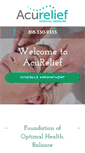 Mobile Screenshot of acurelief.com