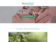 Tablet Screenshot of acurelief.com